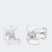 Haus of Brilliance 10K Gold 1/10 Cttw Round Brilliant-Cut Diamond Espira Swirls Solitaire Push Back Stud Earrings - White