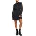 Polka Dot Ruffle Trim Long Sleeve Minidress