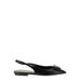 Anais Bow Leather Slingback Flat