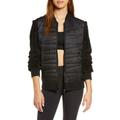 Mixed Media Boxy Quilted Jacket