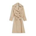 Long Beige Cotton Trench Coat - Natural - Claudie Pierlot Coats