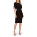 Imitation Pearl Detail Crepe Sheath Dress