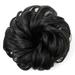 Curly Bun Wig for Women Stylish Look Soft Fluffy Matte Curly Wavy Hair Bun for Dating Daily Work Black Brown