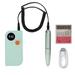 Electric Nail Drill 30000RPM Portable File Polishing Tool Manicure Pedicure Kit for Home Salon Green