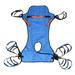 Patient Full Body Lift Sling Royalblue Head Support Toileting Transfer Sling with Opening for Elderly