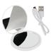 Round LED Pocket Mirror Portable Foldable Mini LED Lighted Pocket Makeup Mirror for Travel