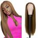 Apepal Home Decor Wig Women S Long Straight Hair Middle Split Bangs Long Straight Hair Chemical Fiber Headgear Brown One Size