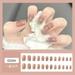 Apepal Home Decor 24 Pieces Long False Nails Press-on Nails Glitter Manicure Nail Patches 10ml Multi-color One Size