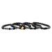 Anklet Foot Hematite Decor Antiswelling Obsidian Slimming Decorative Chain Bracelet 4 Pcs
