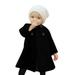 HBYJLZYG Cardigans Button Jacket Coat Winter Girls Kids Baby Outwear Warm Casual Cloak Button Jacket Warm Coat Clothes