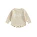 Canis Letter Embroidery Infant Jumpsuits for Baby Boys and Girls