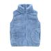 ChoiceGaecuw Fleece Vest for Kids Toddler Coat Girl Toddler Baby Solid Color Plush Cute Winter Thick Casual Keep Warm Singlet Coat Fleece Fuzzy Outerwear Fall Winter Clothes