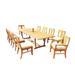 Grade-A Teak Dining Set: 10 Seater 11 Pc: 118 Mas Rectangle Table And 10 Osborne Chairs (2 Arm & 8 Armless Chairs) Outdoor WholesaleTeak #51OS2511