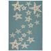 Havenside Home Jetty Blue/ Beige Transitional Indoor/ Outdoor Area Rug - 7 10 x 10 2 by
