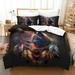 Fashion Bedspreads Dream Catcher Wolf Printed Comforter Cover Pillowcase Adult Home Bedding Set King (90 x104 )