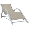 Irfora parcel Chairs Cream Poolside 2 Piece Sun Poolside Balcony Patio Aluminum Frame Chaise PatioFurniture Sun 2 Pcs 2 Pcs With Set Aluminum Frame With Cushion And Balcony Patio