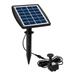 1pc Water Pump Fountain Inserted Floor Plug Solar Power Fountain Landscape Outdoor Fountain for Garden Pool Submersible Fountain (Black)