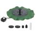 5V 1.6W Solar Water Fountain Pump Floating Landscape Fountain for Outdoor DecorationWith Lithium Battery 800MA Lotus Leaf Decor