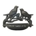 NANDIYNZHI garden decor Double Bird Wall Mounted Bird Feeding Basin Bird Feeder Outdoor Storage Basin Garden Villa Wall Decoration outdoor decor Blackï¼ˆClearanceï¼‰