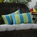 Havenside Home Toko Stripe 19x12-inch Outdoor Lumbar Pillows (Set of 2) by