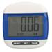 Walking Pedometer Large LCD Display Step Calorie Distance Counter with Clip for Seniors Adults Exercise Blue