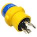 Bomrokson 62961 NEMA L14-30P to 14-30R Adapter 4-Prong Generator 30A Locking Plug to Dryer 4-Prong 30A Outlet (Yellow)