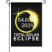 Total Solar Eclipse 04.08.2024 House Flags Retro Small Garden Flag Double Sided for Lighthouse Small Garden Flags Double Sided Outdoor Sign