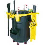 Products BRUTE Trash Can Caddy For 44-Gallon BRUTE Garbage Bins Black Cleaning Caddy Storage