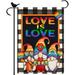 HGUAN Love is Love Rainbow Pride Welcome Garden Flag Double Sided Gay Pride Lesbian Pride Small Yard Flag Outdoor Decoration