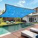 Ozmmyan Sun Shade Canopy Outdoor Sunshade Swimming Pool Sun Awning Sunshine Protection Rectangle Shade Canopy Sunshine Block For Patio Garden Outdoor Facility 6.56ft*13.12ft Shade Sail Savings