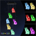 Gifts for Mom Solar Wind Chimes Color Changing LED Mobile Solar Wind Chimes Waterproof Outdoor Solar Lights for Home / Yard / Patio / Garden Gift for Women / Older Women