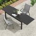Pizzello 3 Piece Patio Dining Set Seating for 2 Outdoor Dining Table 106 + 2 Outdoor Dining Chairs