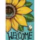 YCHII Welcome Spring Summer Sunflower Decorative House Flag Bee Garden Yard Outside Decorations Farmhouse Outdoor Large Home Decor Double Sided
