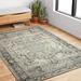 Alexander Home Armanda Modern Floral Indoor/ Outdoor Area Rug Grey/ Blue 7 10 x 11 2 8 x 10 Outdoor Indoor