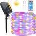 Solar String Lights Outdoor Rope Lights 39ft 8 Modes 100 LED Solar Garden Lights Waterproof Tube Light with Remote for Home Wedding Christmas Party Decorations (Multicolor)