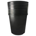 Bomrokson 10-Pack 2 Gallon Premium Black Plastic Nursery Plant Container Garden Planter Pots (2 Gallon)