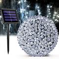Solar String Lights Outdoor 39FT 100 LED Waterproof Solar Christmas Lights with 8 Lighting Modes for Tree Yard Garden Party Xmas Decorations