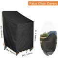 Blasgw Outdoor Oxford Cloth Chair Cover Courtyard Chair Cover Beach Chair Cover Courtyard Chair Cover Black