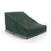 Covermates Double Chaise Lounge Covers - Light Weight Material Weather Resistant Elastic Hem Seating and Chair Covers-Green