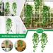 1/2/3Pcs Artificial Hanging Plants (No Baskets) for Wall Indoor and Outdoor Decoration Large Stained Glass Panel Large Christmas Baubles Clear Beads Garland Stain Glass Panels Battery Operated