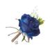 Guardung Classic And Timeless White Rose Corsage Formal Occasions Groomsmen Wedding Roses Wedding Corsages navy blue