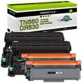 greencycle TN660 TN630 Toner Cartridge DR630 Drum Unit Set Compatible for Brother MFC-L2700DW HL-L2300D HL-L2320D HL-L2360DW MFC-L2740DW DCP-L2540DW Printer (2 Toner 2 Drum)