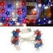 Piaybook 4th of July Independence Day Light String Decoration Independence Day Decor Red White Blue Lights Indoor Star String Lights For Independence Day