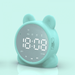 Wake Up Light Alarm Clock with Bluetooth Speaker Kids Night Light Alarm Clock 3 Level Brightness & Colorful Light Digital Alarm Clock for Kids Teen Bedroom (Greenï¼‰