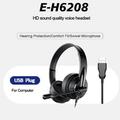 WILLED Wired Headset with Microphone for PC/Laptop Noise Canceling Headphones for Teams USB On-Ear Computer Headset with Microphone for Home/Open Office/Call Center