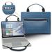 2 in 1 PU leather laptop case cover portable bag sleeve with bag handle for 11.6 Acer Chromebook 511 c736 C736-C32E c736-c09r laptop Blue