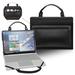 2 in 1 PU leather laptop case cover portable bag sleeve with bag handle for 15.6 Samsung Galaxy Book flex 15 np950qcg NP950QCG-K01US laptop Black