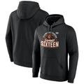 Men's Fanatics Branded Black Clemson Tigers 2024 NCAA Basketball Tournament March Madness Sweet Sixteen Defensive Stance Pullover Hoodie