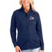 Women's Antigua Navy Fresno State Bulldogs Links Full-Zip Raglan Golf Jacket