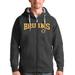 Men's Antigua Charcoal Boston Bruins Wordmark Victory Full-Zip Hoodie